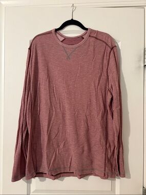 Tommy Bahama Long Sleeve Crewneck Shirt in Dusty Rose